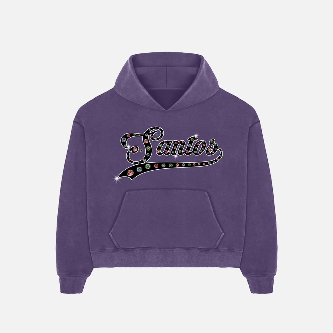 Santos Stones Purple Pullover Hoodie