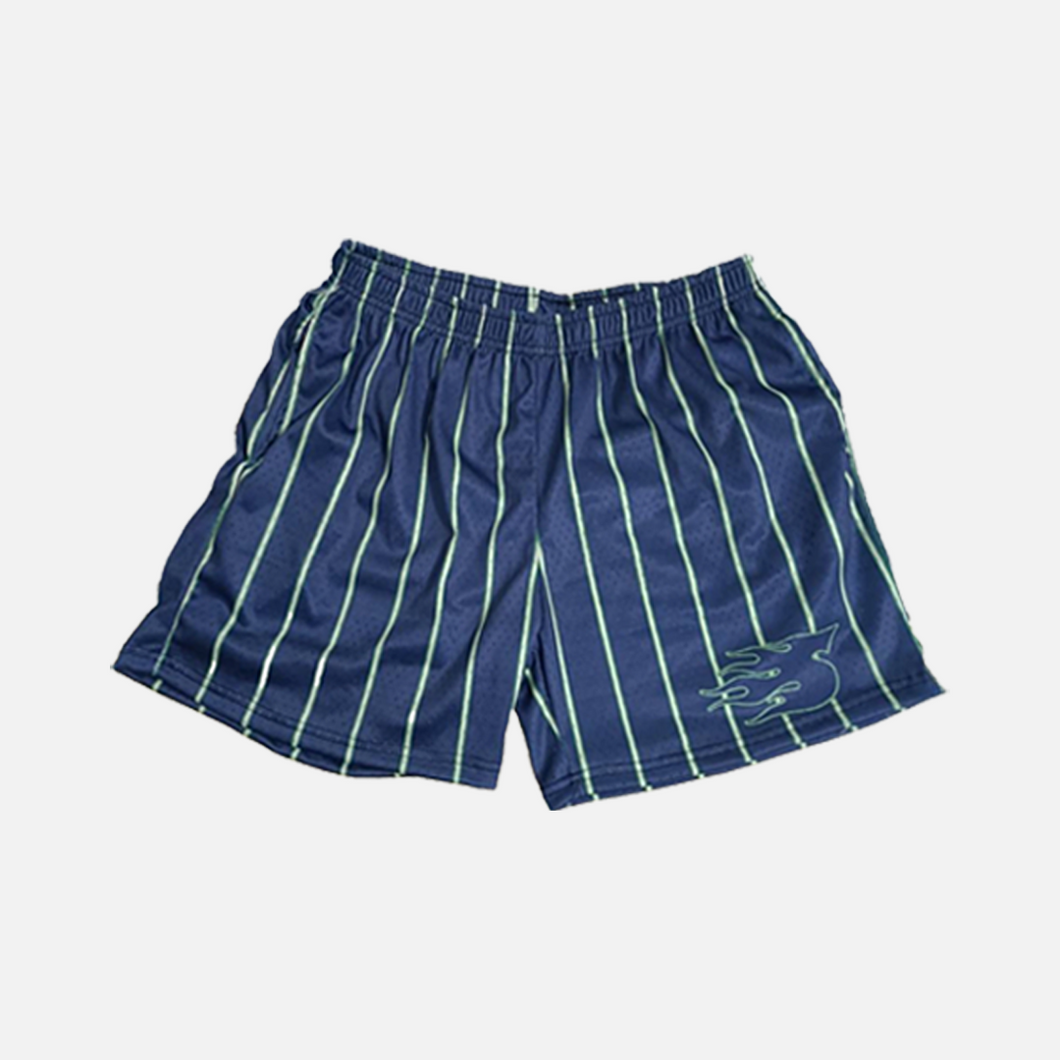 Pinstripes Mesh Shorts